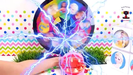 Disney Princess Spin The Wheel Game w PlayDoh Drill N Fill Ursula, Belle, Moana, Elsa, Ariel & Maui!