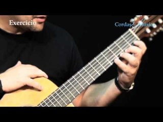 EXERCÍCIO Movimento de Pulso da Mão Esquerda no Violão - Cordas e Música