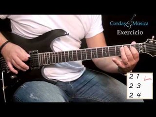 EXERCÍCIO 1ª Etapa - Tabela de Digitação 1 na Guit. - Cordas e Música (Farofa) - Aul.02/Guit./Mod.2