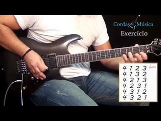 EXERCÍCIO 2ª Etapa-  Tabela de Digitação 3 na Guit. - Cordas e Música (Farofa) - Aul.09/Guit./Mod.2