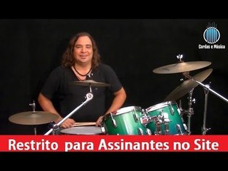 Bateria - Tocando as Primeiras peças iniciando o Ritmo de Rock (5ªParte) - Cordas e Música
