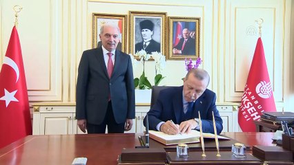 Cumhurbaşkanı Erdoğan, İstanbul Büyükşehir Belediyesi'ni ziyaret etti (2) - İSTANBUL