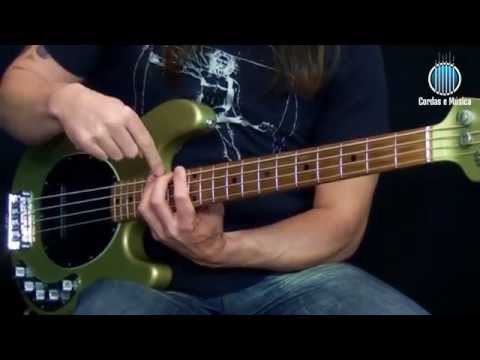 Baixo (AULA GRATUITA) Saltos de Cordas na Horizontal - Cordas e Música