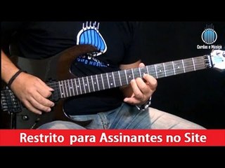 Guitarra - Exercícios 2ª Etapa com  Sweep em Tríades - Cordas e Música