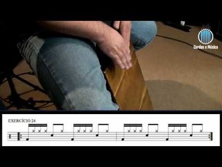 Cajon (AULA GRATUITA) Primeiros toques no Cajon  (parte 5) - Cordas e Música