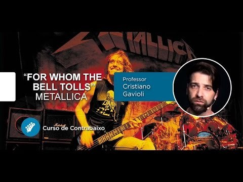 Metallica - For Whom The Bell Tolls (AULA DE CONTRABAIXO) - Cordas e Música