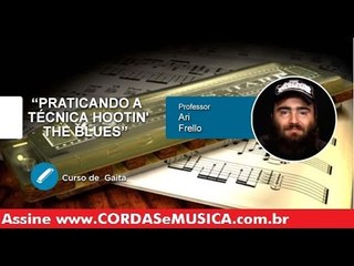 Gaita - Praticando a Técnica Hootin' The Blues - Cordas e Música