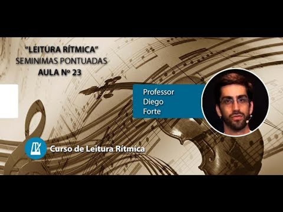 Leitura Rítmica – Semínimas Pontuadas (Aula nº23)