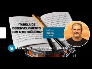 Bateria para INICIANTES - Tabela de Desenvolvimento com o Metrônomo - AULA GRATUITA