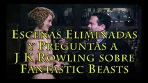 Escenas eliminadas, preguntas a J K Rowling y otras noticias sobre Fantastic Beasts