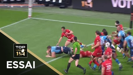 TOP 14 - Essai Paul WILLEMSE (MHR) - Montpellier - Lyon - Demi-finale - Saison 2017/2018