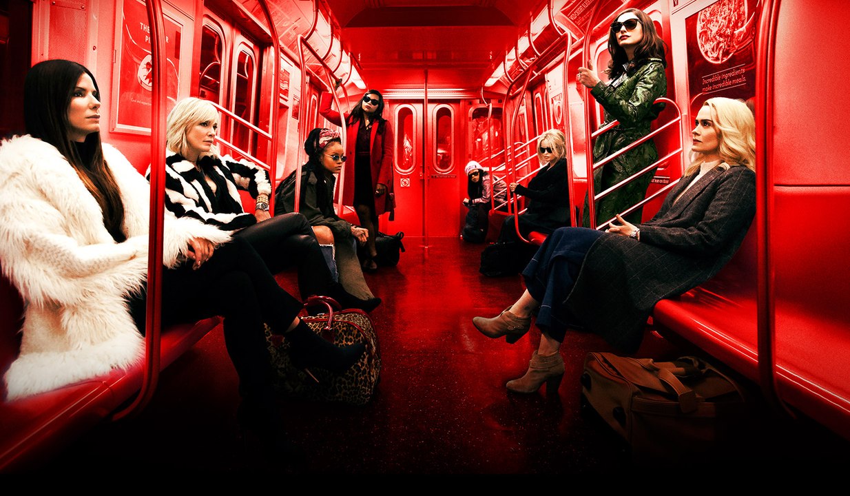 Ocean's 8 -  starring Sandra Bullock, Cate Blanchett, Anne Hathaway, Mindy Kaling, Sarah Paulson, Awkwafina, with Rihanna, and Helena Bonham Carter: