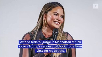 Chrissy Teigen Will Continue to Troll President Trump