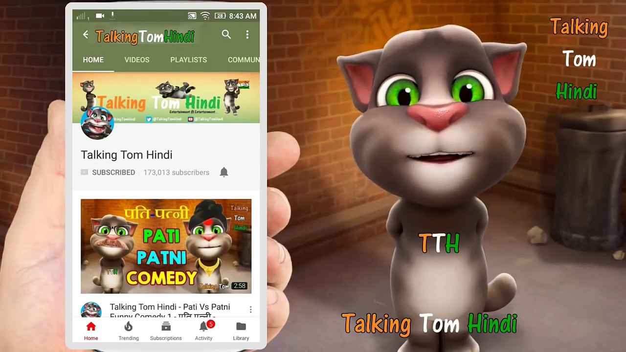 Talking Tom Hindi - Chappal Se Swagat - Swag Se Swagat Funny Comedy - Talking Tom Funny Videos