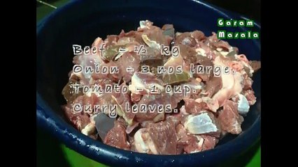 Beef Masala / Beef curry Kerala Style