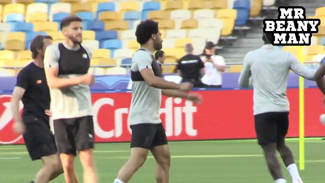 Liverpool Train At The Olympic Stadium, Kiev Ahead Of Champions League Final v Real Madrid