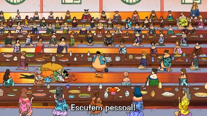 Luffy cantando binkusu no Sake - One Piece 416