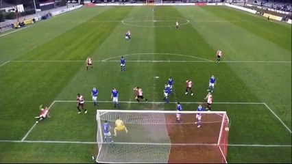 Feyenoord U18 goalkeeper volleys