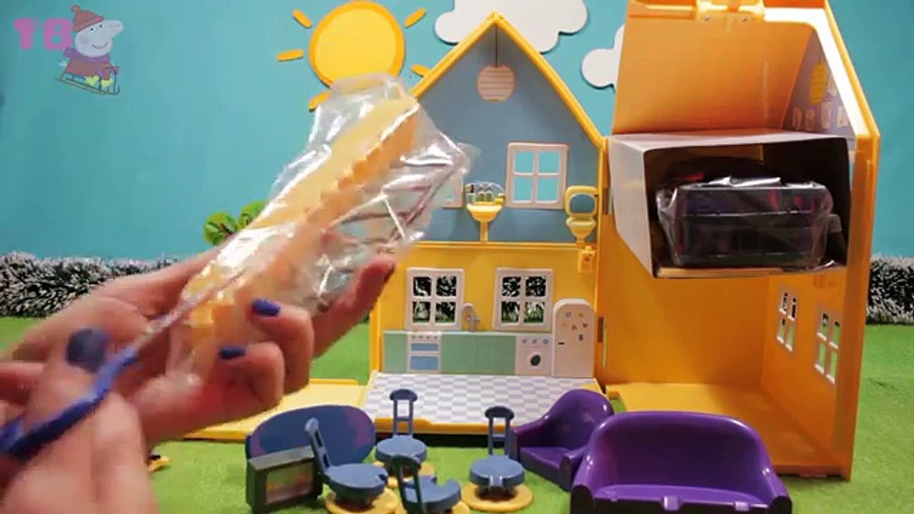 Свинка Пеппа Мультик с игрушками для детей на русском. Домик Пепе Peppa Pig.
