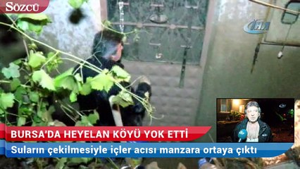 Download Video: Bursa'da heyelan doğancı köyünü yok etti