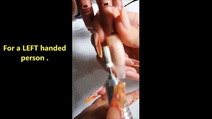 HOW TO USE A : Electric Nail file .Learn why there is a forward & REVERSE