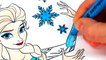 Learn Colors Frozen Elsa Coloring Book Pages Kids Fun Art Coloring Video For Kids