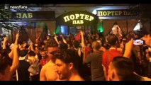 Liverpool fans strip off and wave shirts in the air in Kiev ahead of Champions League final
