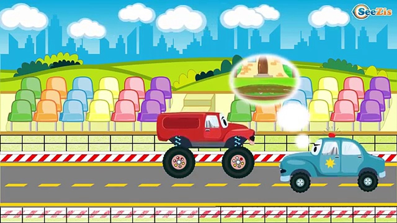 Voiture de police pour enfants - Dessins animés - Partie 2