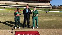 ‪It’s another beautiful but chilly day in Bloemfontein where the #ProteasWomen have won the toss and elected to bowl first in the 5th and final ODI. 5-0 loading