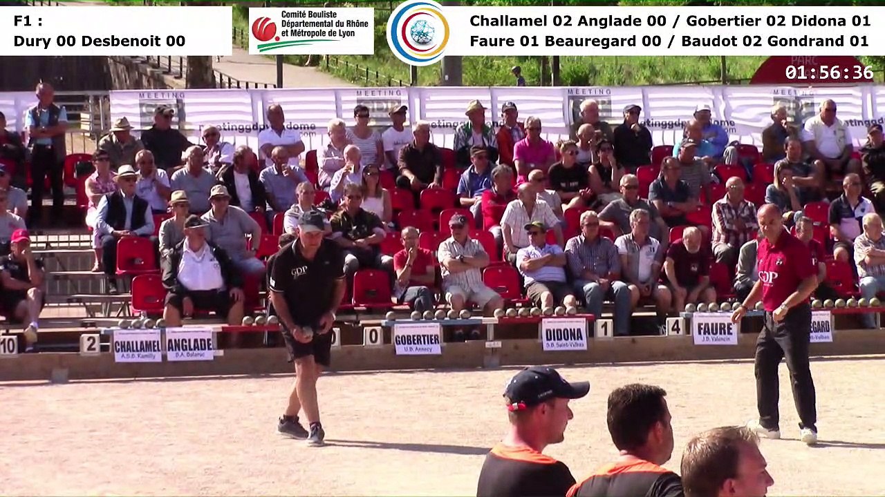 Premières parties, seconde phase M1, 106èmes Tournois Boulistes de Pentecôte, Lyon 2018