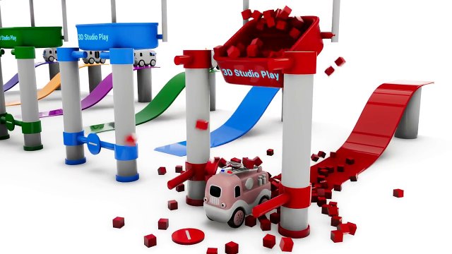 Learning Street Vehicles Names and Sounds for Children with Surprise Cars Trucks Toys Bridge Toys