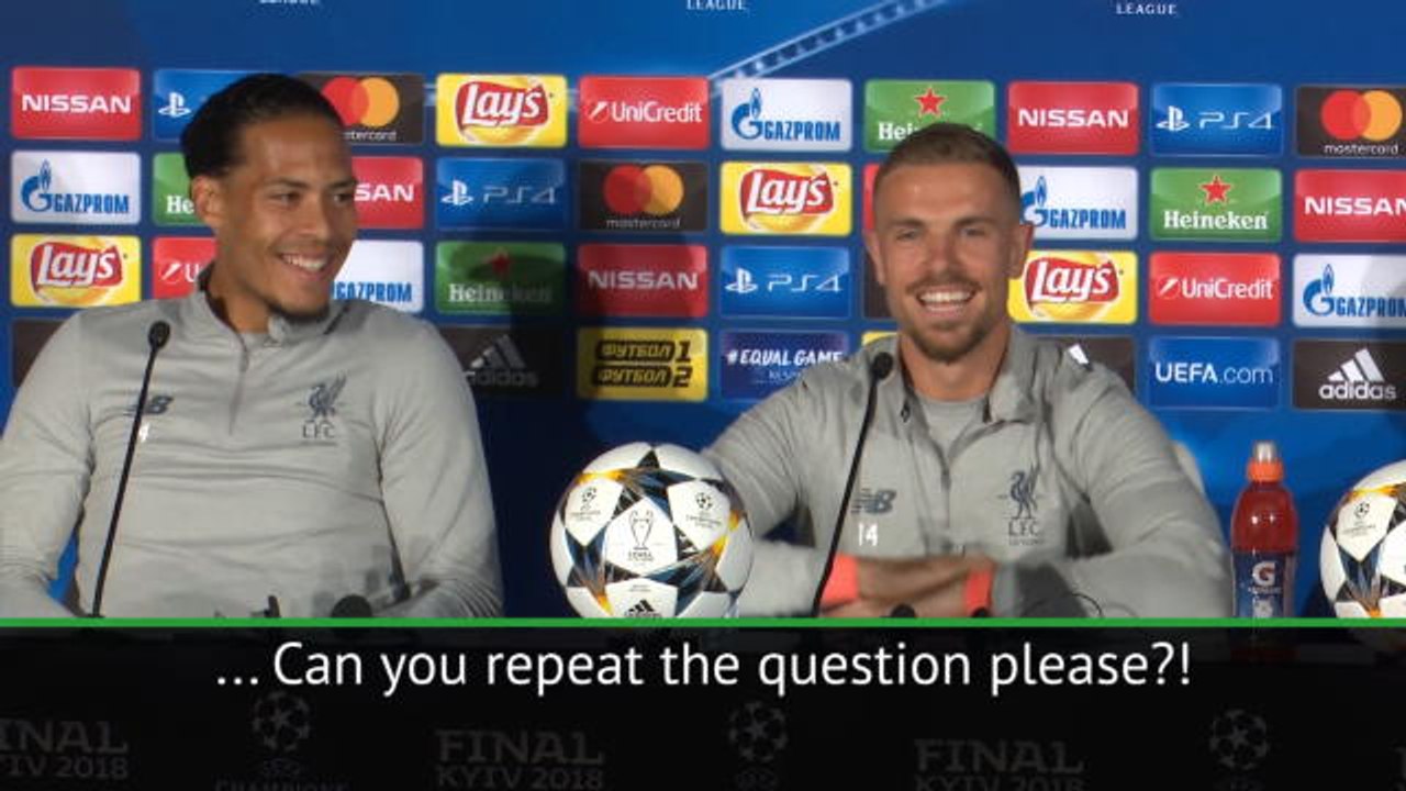 You're the skipper, you can answer! - Henderson and van Dijk try to avoid question