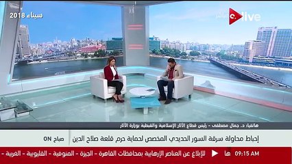 The theft of the iron fence dedicated to the protection of the citadel of Saladin fortress