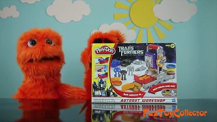 Transformers Play Doh Autobot Workshop Playset Video Review // Fuzzy Puppet