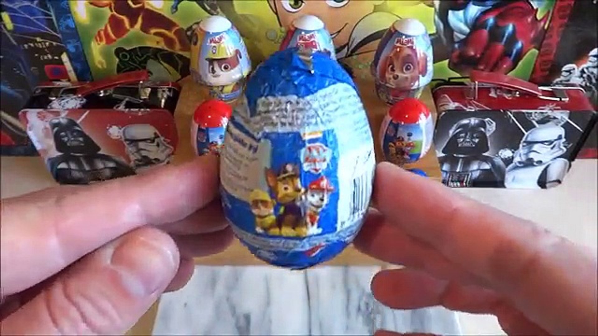 paw patrol kinder surprise eggs