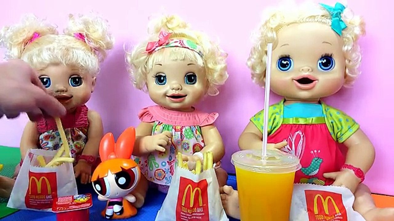 BABY ALIVE VAI AO MC DONALDS COMPRAR BATATINHAS! Peter Toys