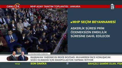 MHP seçim beyannamesi açıklanıyor
