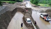 Bursa'daki Sel Felaketinin Bilançosu Havadan Görüntülendi