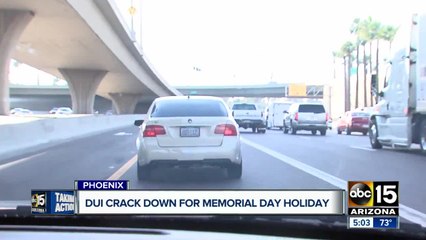 Officials cracking down on drunk driving over holiday weekend