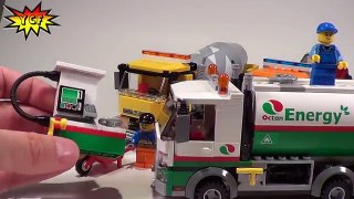 LEGO CITY new Truck Comparison - Tanker 60016 - Flatbed 60017 - Cement Mixer 60018
