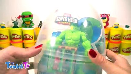 Yenilmezler Hulk Dev Sürpriz Yumurta (Oyun Hamuru) Avengers Hulk Oyuncakları, İron Man
