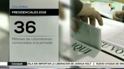 Realizan elecciones presidenciales en Colombia este domingo