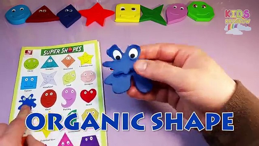 Clay Doh Shapes Games for Kids Play-Doh Shape Play Spelling Words Videos Plastilina Song Learn Make