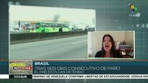 teleSUR Noticias: Huelga de camioneros afecta carreteras de Brasil