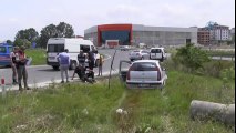 Tekirdağ'da Trafik Kazası! Otomobil Şarampole Uçtu: 2 Yaralı