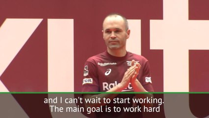 'I can't wait to get started' - Iniesta presented at Vissel Kobe