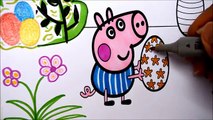 PEPPA PIG Coloring Book Pages Peppas Egg Hunt Kids Fun Art Learning Activities Kids Balloons Toys
