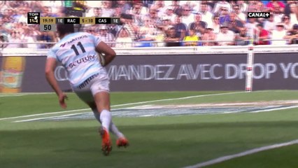 1/2 finale TOP 14 : Racing 92 / Castres Olympique : L'essai en soliste de Juan Imhoff pour les franciliens