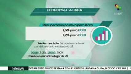 Italia: recuperación económica positiva pero lenta