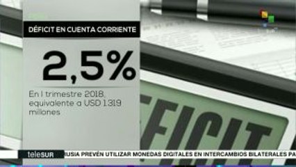 Perú registra déficit fiscal de 3% en primer trimestre de 2018
